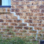 cracked brick wall